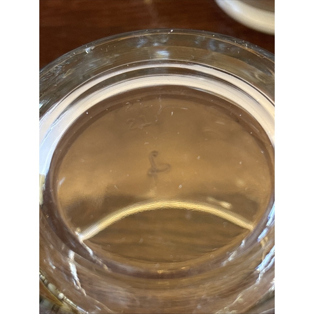 LIBBEY AWA Clear Polka Dot Optic Pattern Rocks Double Old Fashioned Glasses -4 - Picture 8 of 8